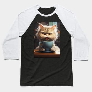 Funny Cat Drinking Baseball T-Shirt